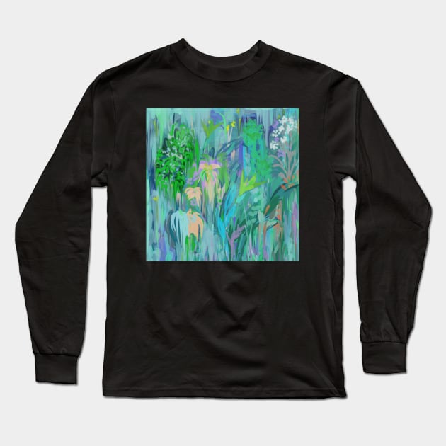 Abstract Floral collection Long Sleeve T-Shirt by jen28